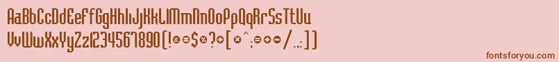 BelushiRegularDb Font – Brown Fonts on Pink Background