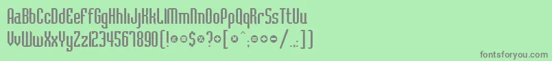 BelushiRegularDb Font – Gray Fonts on Green Background