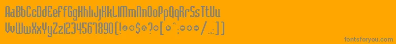 BelushiRegularDb Font – Gray Fonts on Orange Background