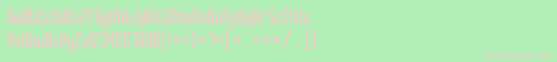 BelushiRegularDb Font – Pink Fonts on Green Background
