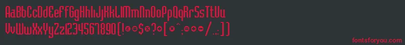 Шрифт BelushiRegularDb – красные шрифты на чёрном фоне
