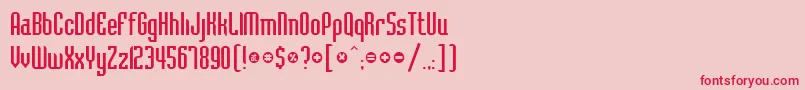 BelushiRegularDb Font – Red Fonts on Pink Background