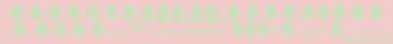RingpinTrialVersion Font – Green Fonts on Pink Background