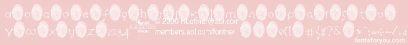 RingpinTrialVersion Font – White Fonts on Pink Background