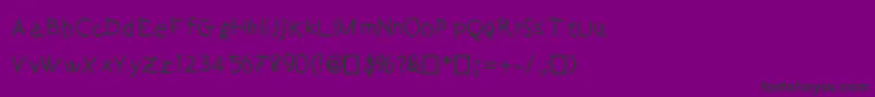 Handeer Font – Black Fonts on Purple Background