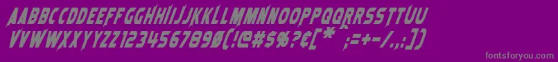 Шрифт LaserRodItalic – серые шрифты на фиолетовом фоне
