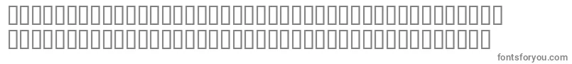 フォント989MaxProtect – 白い背景に灰色の文字
