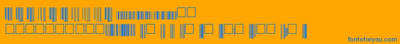 Upcp36xtt Font – Blue Fonts on Orange Background