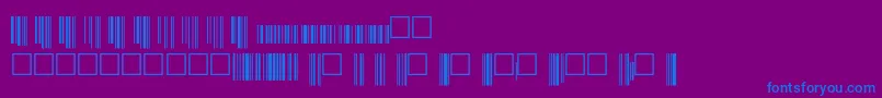 Upcp36xtt Font – Blue Fonts on Purple Background