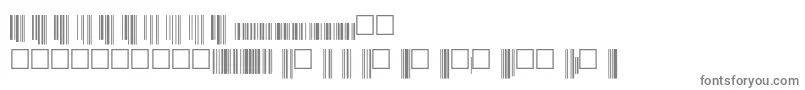 フォントUpcp36xtt – 白い背景に灰色の文字