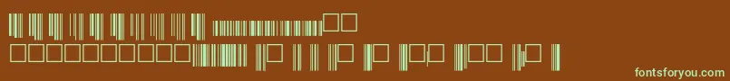 Upcp36xtt Font – Green Fonts on Brown Background