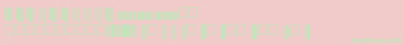 Upcp36xtt Font – Green Fonts on Pink Background