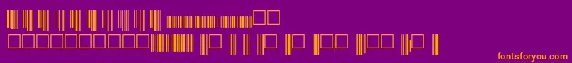 fuente Upcp36xtt – Fuentes Naranjas Sobre Fondo Morado
