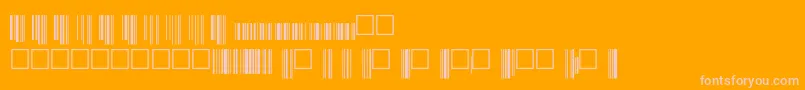 Upcp36xtt Font – Pink Fonts on Orange Background