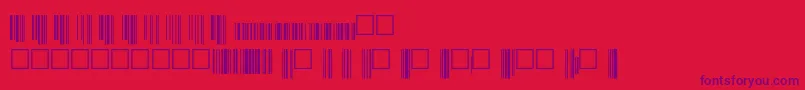 Шрифт Upcp36xtt – фиолетовые шрифты на красном фоне