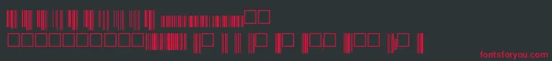 Upcp36xtt Font – Red Fonts on Black Background