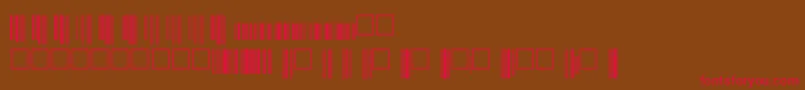 Шрифт Upcp36xtt – красные шрифты на коричневом фоне