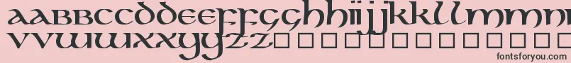 Kellunc Font – Black Fonts on Pink Background