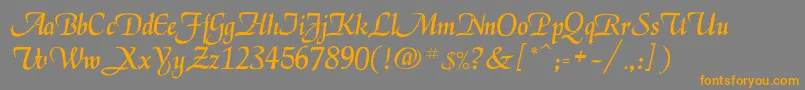 Legarnerd Font – Orange Fonts on Gray Background