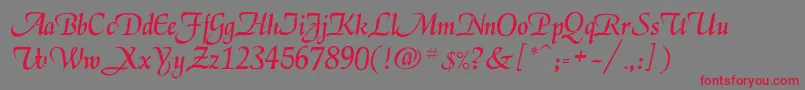 Legarnerd Font – Red Fonts on Gray Background