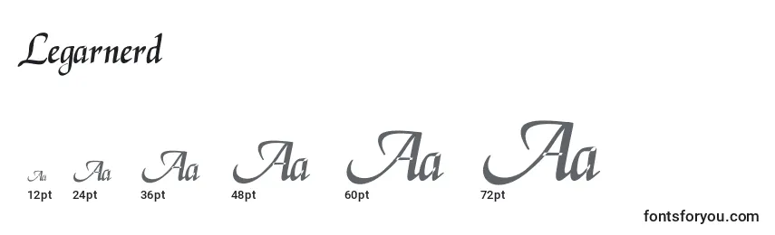 Legarnerd Font Sizes