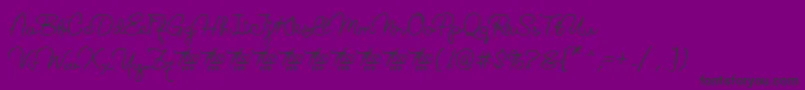 LucemitaFontFfp Font – Black Fonts on Purple Background