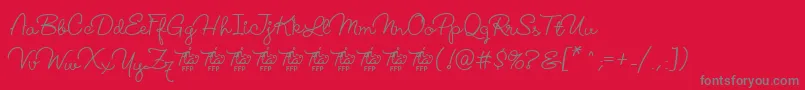 LucemitaFontFfp Font – Gray Fonts on Red Background