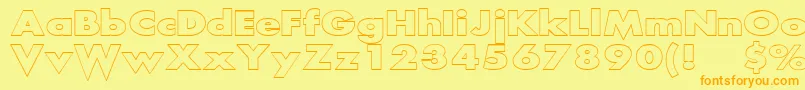 More about ScreamOutlined Font ScreamOutlined Font – Orange Fonts on Yellow Background
