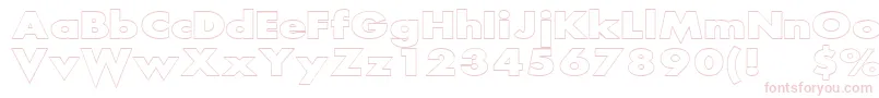 ScreamOutlined Font – Pink Fonts on White Background