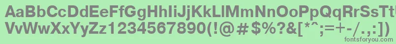 Axcartbd Font – Gray Fonts on Green Background