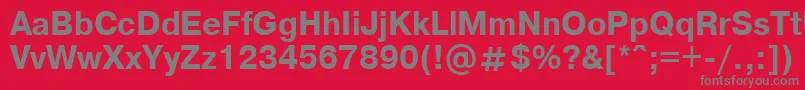 Axcartbd Font – Gray Fonts on Red Background