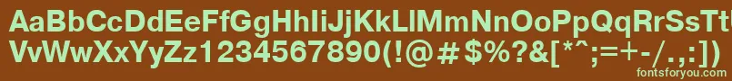 Шрифт Axcartbd – зелёные шрифты на коричневом фоне