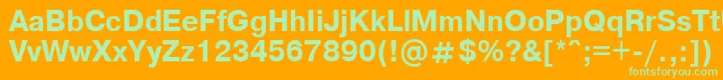 Więcej informacji o czcionce Axcartbd Czcionka Axcartbd – zielone czcionki na pomarańczowym tle