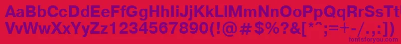 Axcartbd Font – Purple Fonts on Red Background