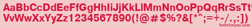 Axcartbd Font – Red Fonts on Pink Background