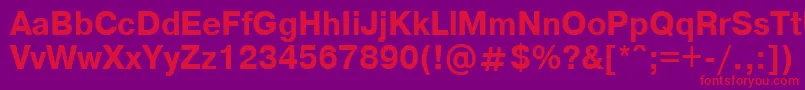 Axcartbd Font – Red Fonts on Purple Background