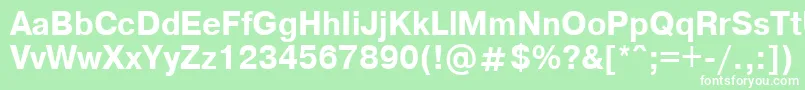 Axcartbd Font – White Fonts on Green Background