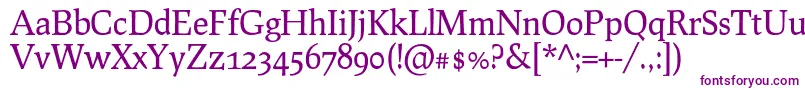 ProcionoRegular Font – Purple Fonts on White Background