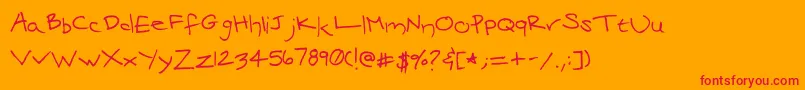 Подробнее о шрифте Mariposa Шрифт Mariposa – красные шрифты на оранжевом фоне