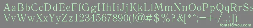 Literaturnaya-Schriftart – Grüne Schriften auf grauem Hintergrund