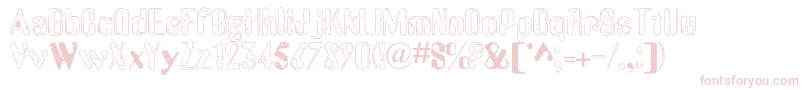 OldMessy Font – Pink Fonts on White Background