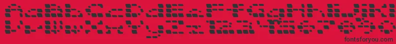 SquarrelRounded Font – Black Fonts on Red Background