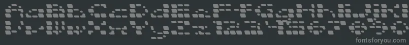 Fonte SquarrelRounded – fontes cinzas em um fundo preto