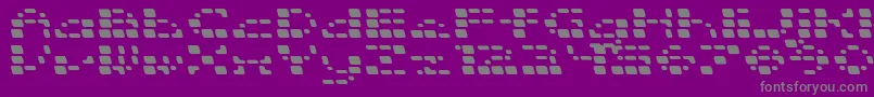 SquarrelRounded Font – Gray Fonts on Purple Background