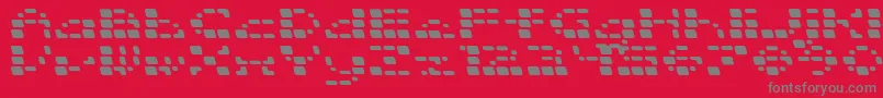 SquarrelRounded Font – Gray Fonts on Red Background