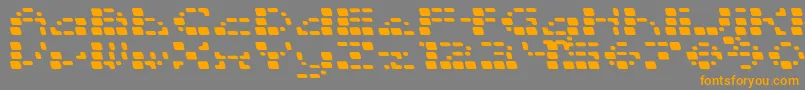 SquarrelRounded Font – Orange Fonts on Gray Background
