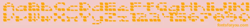 fuente SquarrelRounded – Fuentes Naranjas Sobre Fondo Rosa