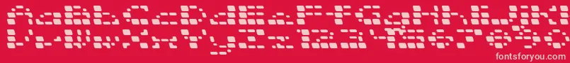 SquarrelRounded Font – Pink Fonts on Red Background