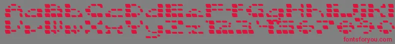 SquarrelRounded Font – Red Fonts on Gray Background