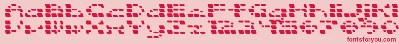 fuente SquarrelRounded – Fuentes Rojas Sobre Fondo Rosa